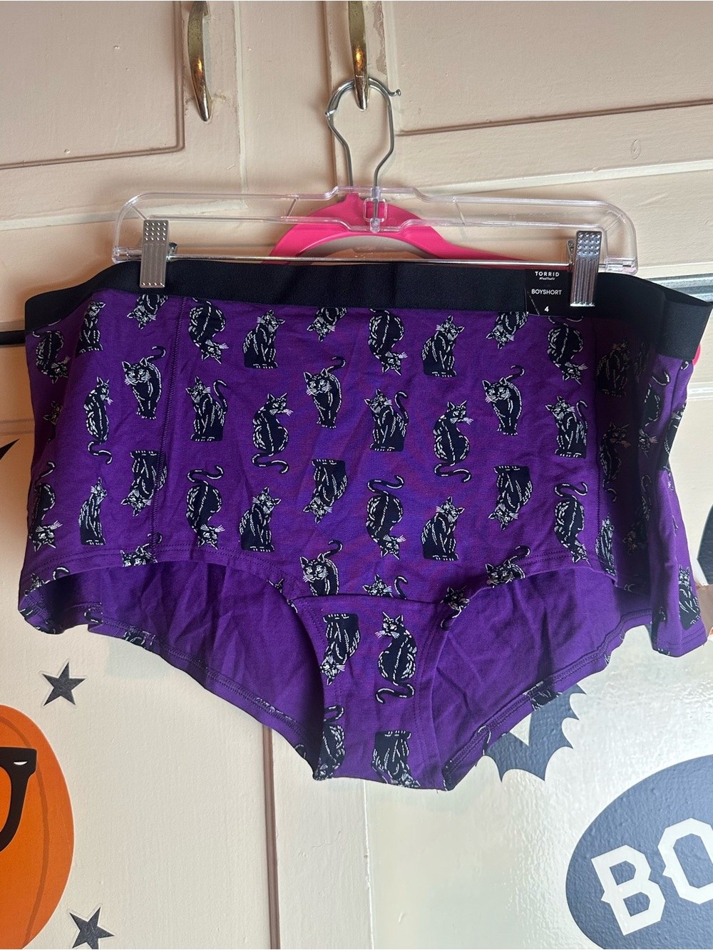 torrid Purple Cat-Print Boyshorts